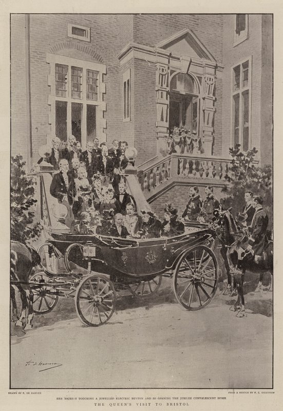 Der Besuch der Königin in Bristol von Frederic de Haenen