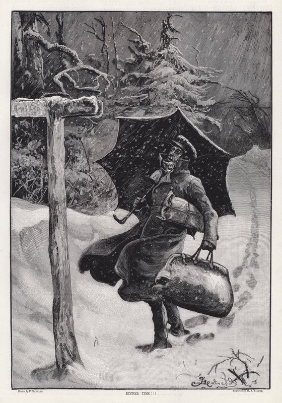 Essenszeit!!! von Frederick (attr. to) Barnard