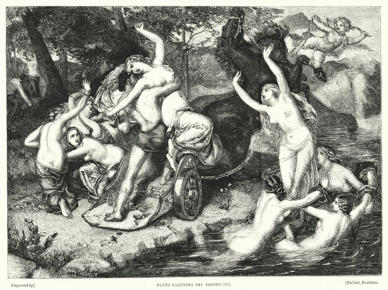 Pluto entführt Proserpina von Frederick Richard Pickersgill