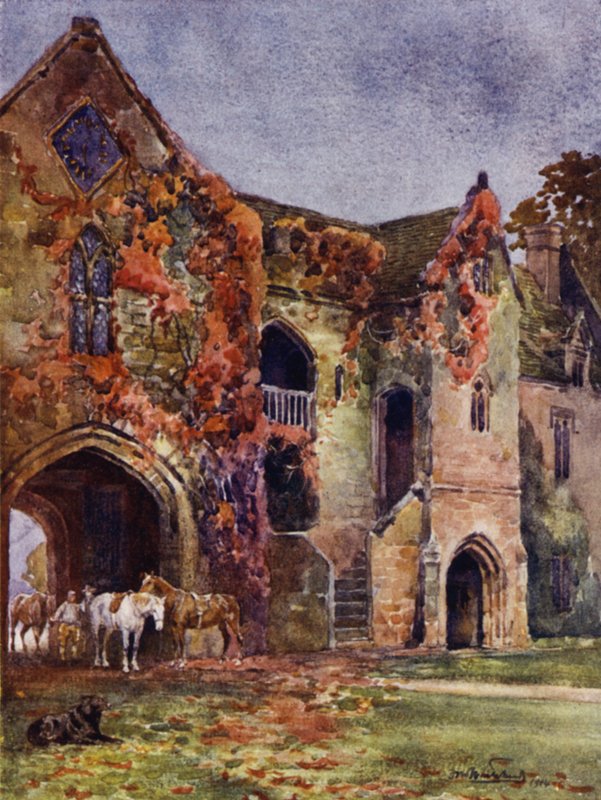 Das alte Tor, Stoneleigh Abbey von Frederick William Newton Whitehead
