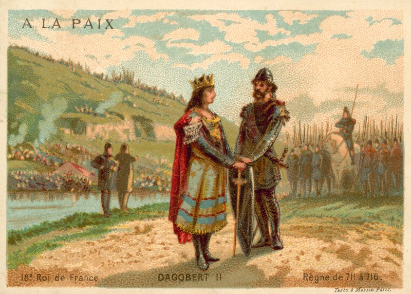 Dagobert III., König der Franken von French School