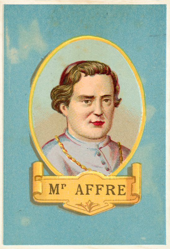 Denis Auguste Affre, französischer Erzbischof, der während der Revolution von 1848 getötet wurde von French School
