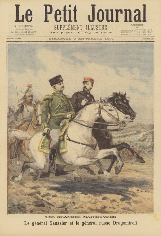 Große Manöver der französischen Armee von French School
