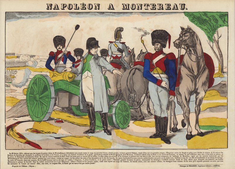 Napoleon in Montereau von French School