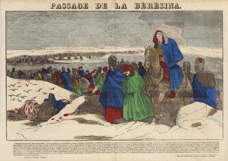 Übergang über die Beresina von French School