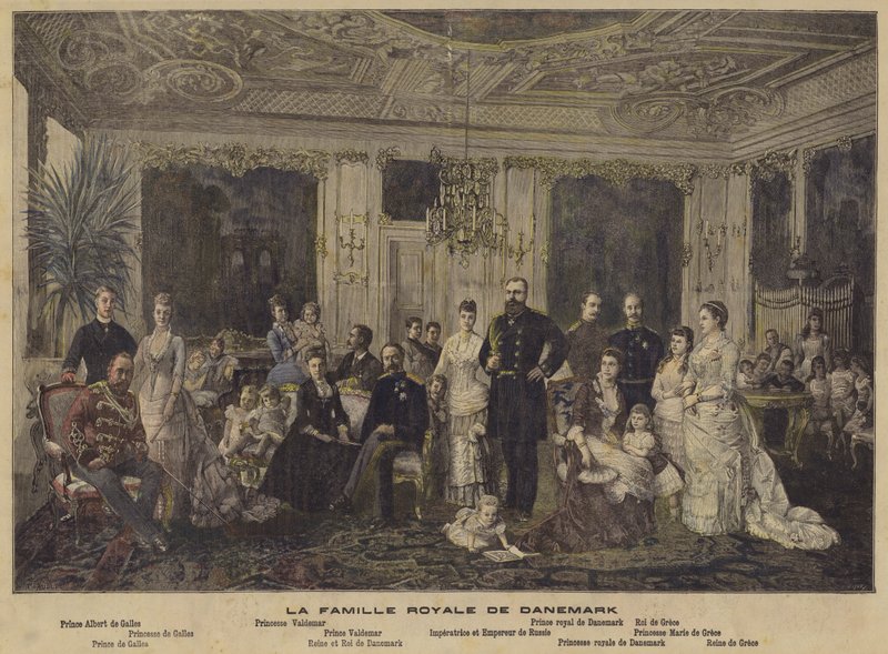 Die dänische Königsfamilie von French School