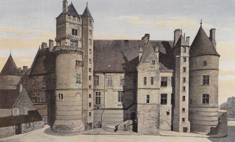 Bourges, Hotel Jacques Coeur, Südwestfassade von French Photographer