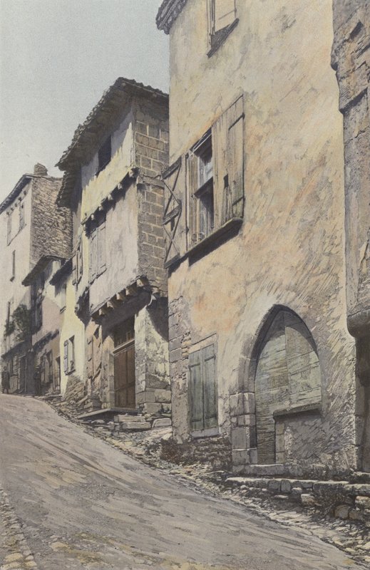 Bruniquel, Hauptstraße von French Photographer