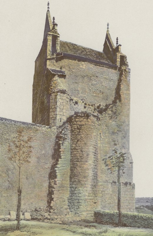 Chauvigny, Schloss Harcourt, Gesamtansicht S von French Photographer