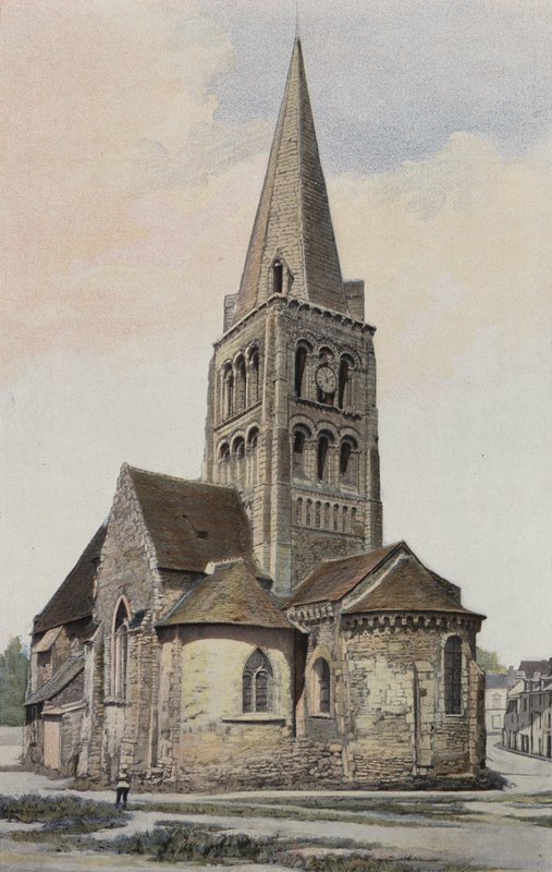 Chemille, Kirche Notre-Dame, Ensemble S O von French Photographer