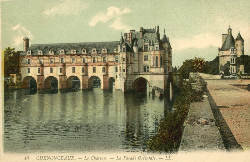 Chenonceaux, Das Schloss, Die Ostfassade von French Photographer