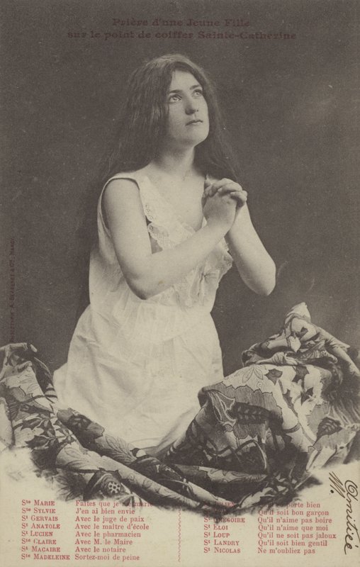 Mädchen beim Beten von French Photographer