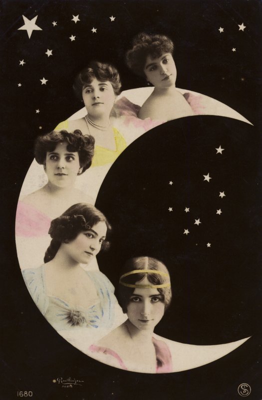 Mädchen auf dem Mond von French Photographer