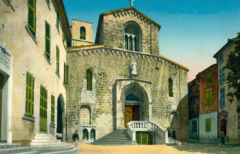 Grasse, die Kathedrale, Frankreich von French Photographer
