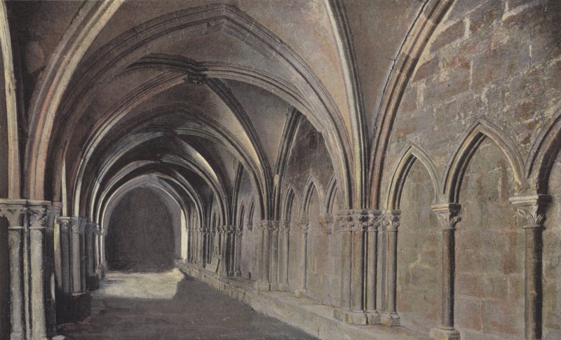 Langres, Kreuzgang an der Kathedrale von French Photographer