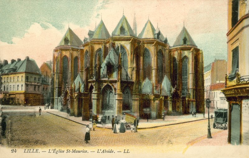 Lille, Kirche St-Maurice, Apsis von French Photographer
