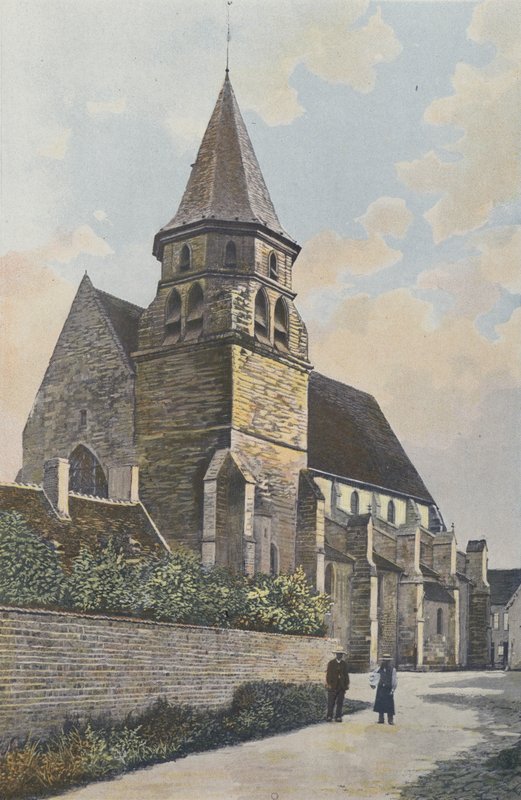 Prémery, Kirche, Südwestansicht von French Photographer
