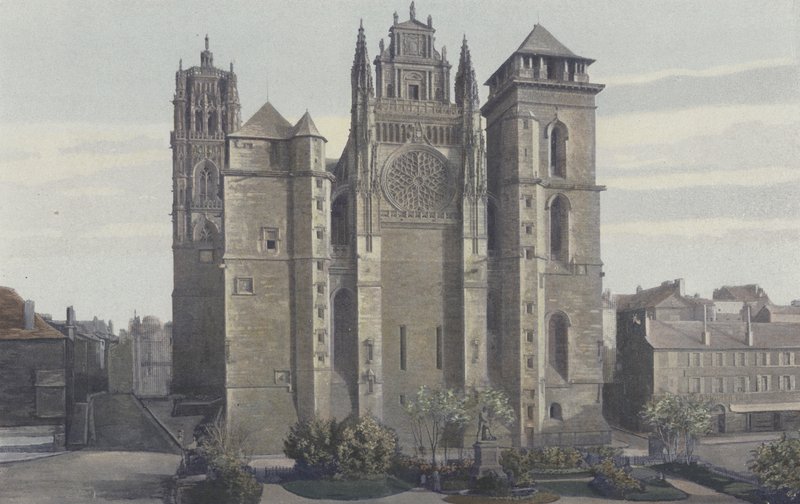 Rodez, Kathedrale, Fassade W von French Photographer