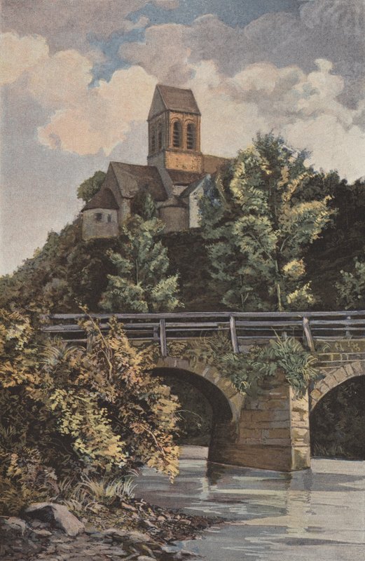 Saint-Ceneri, Kirche, Gesamtansicht Nord von French Photographer