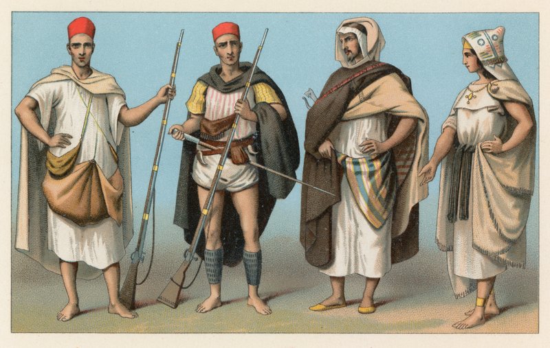 Afrikanisches Kostüm von French School