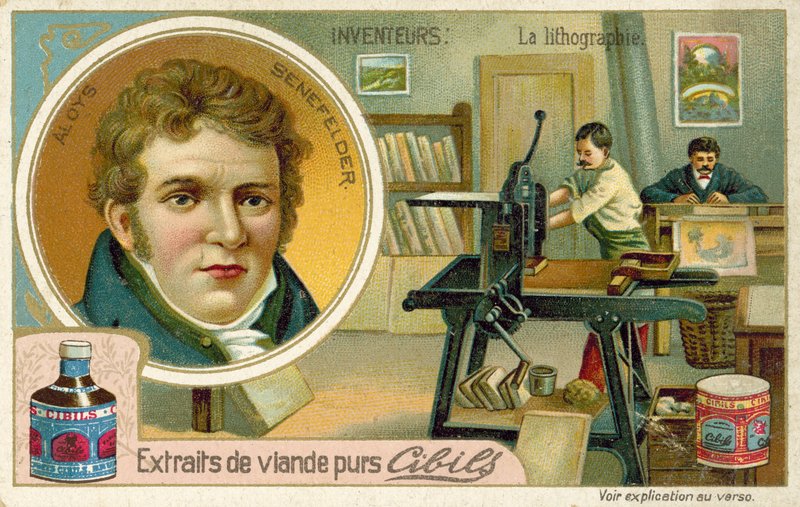 Alois Senefelder, Erfinder der Lithografie von French School