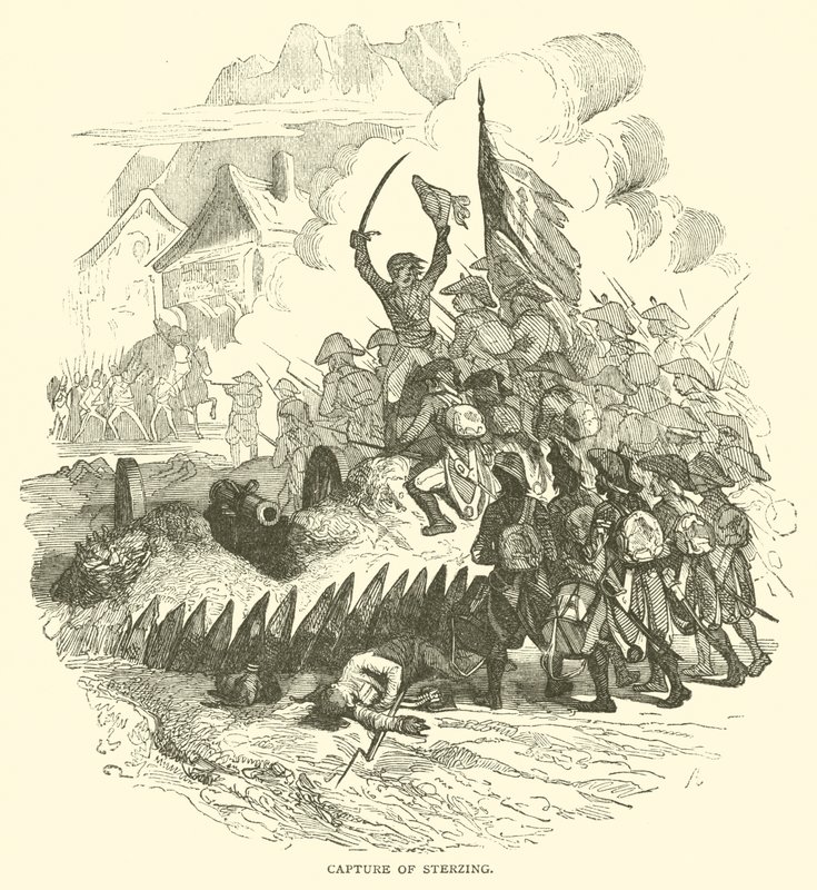 Eroberung von Sterzing (Gravur) von French School