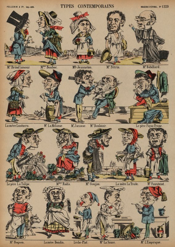 Karikaturen von French School