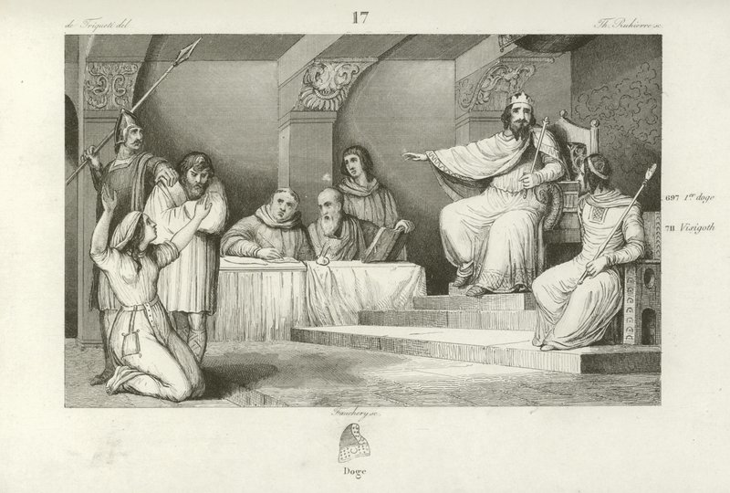 Childebert III., König der Franken von French School