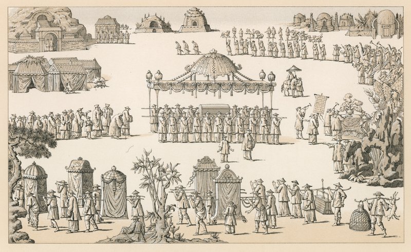 Chinesische Kostüme von French School