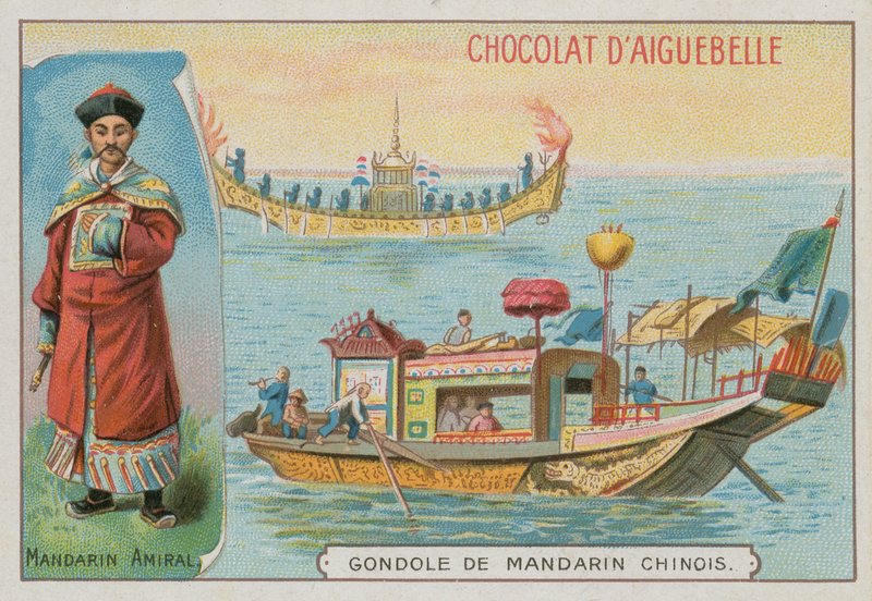 Chinesischer Mandarin-Admiral und Gondel von French School