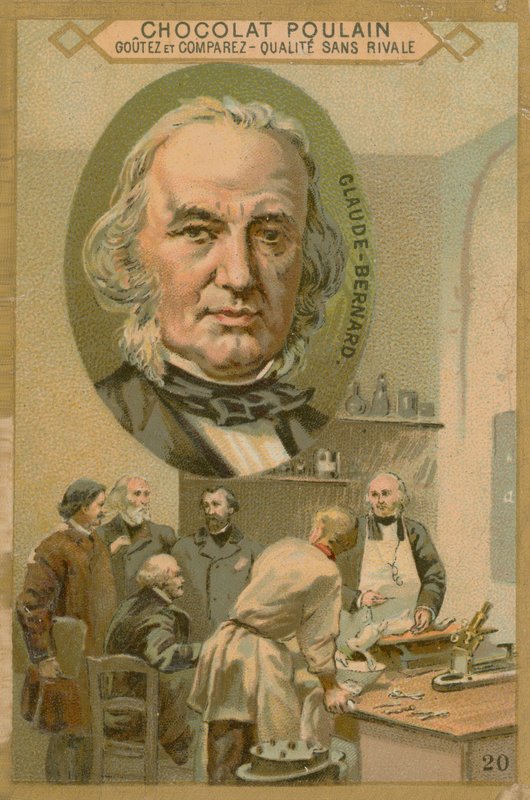 Claude Bernard, Chocolat Poulain Sammelkarte von French School
