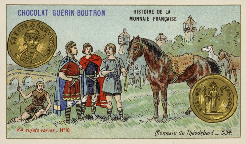 Münze von Theudebert I., 534 von French School