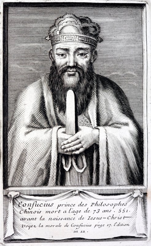 Konfuzius, antiker chinesischer Philosoph von French School