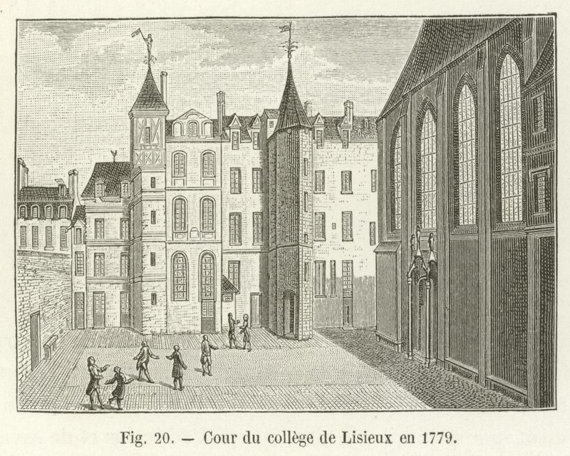 Hof des Collège de Lisieux, 1779 von French School