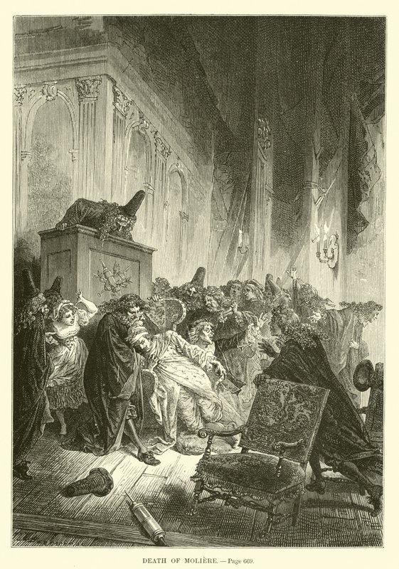 Tod von Molière von French School