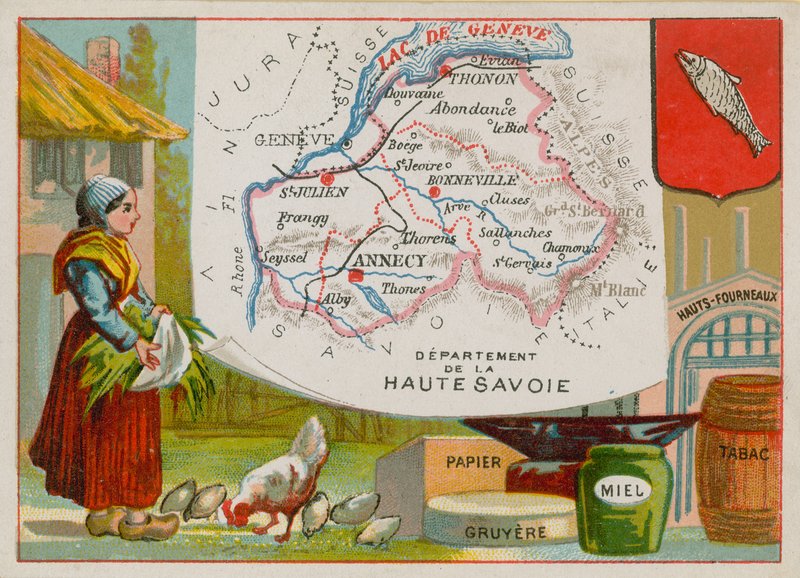 Departement Haute-Savoie in Ostfrankreich von French School