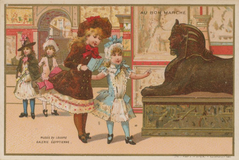 Ägyptische Galerie, Musée du Louvre, Paris von French School