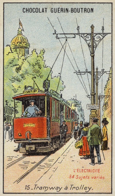Elektrische Straßenbahn von French School
