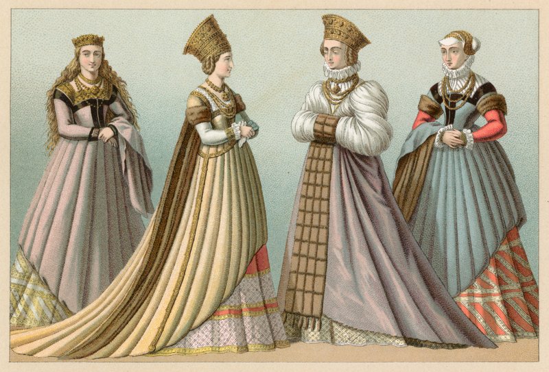 Europa XVI. Jahrhundert Kostüm von French School