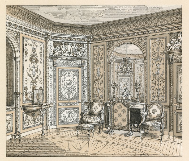 Frankreich XVIII. Jahrhundert Kostüm von French School