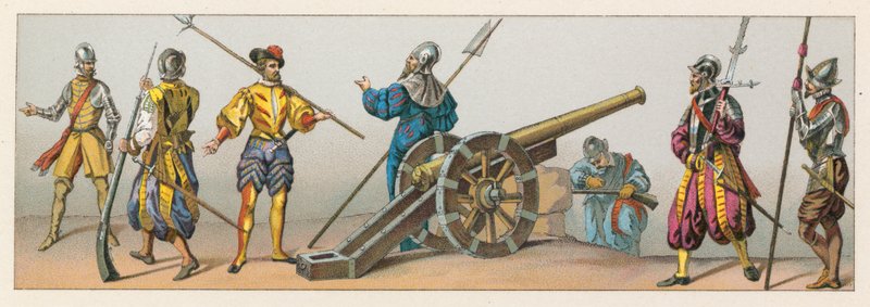 Frankreich XVI. Jahrhundert Kostüm von French School
