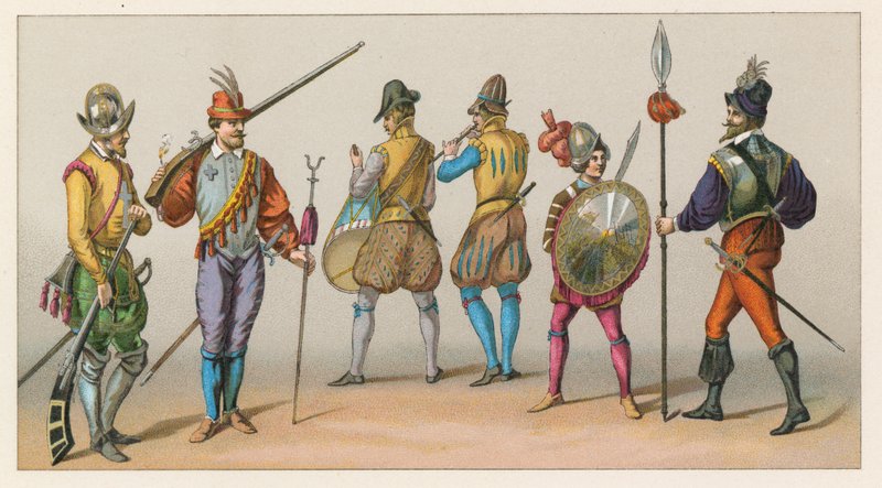 Frankreich XVI. Jahrhundert Kostüm von French School