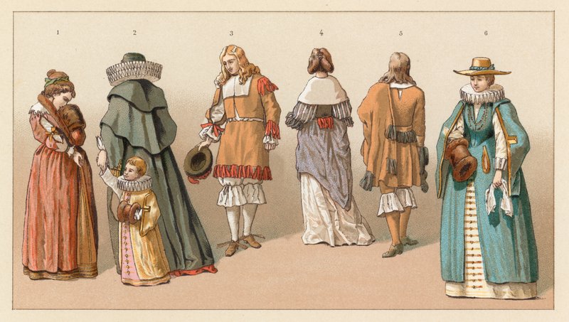 Holländische Kostüme des XVII. Jahrhunderts von French School