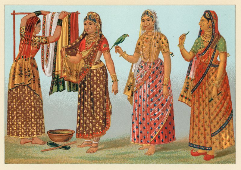 Indische Tracht von French School