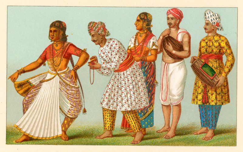 Indische Tracht von French School