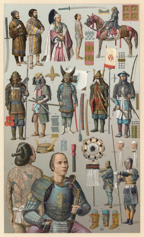 Japanisches Kostüm von French School