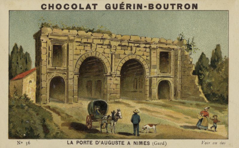 Das Augustustor in Nimes, Gard von French School