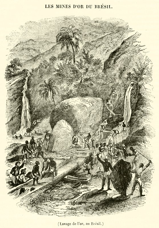 Goldwäsche in Brasilien von French School