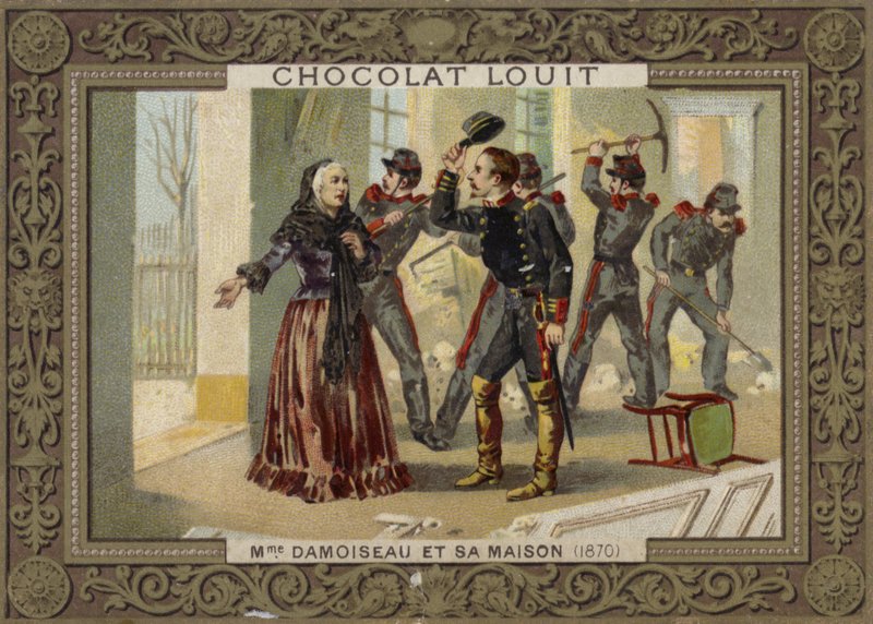 Madame Damoiseau und ihr Haus, 1870 von French School