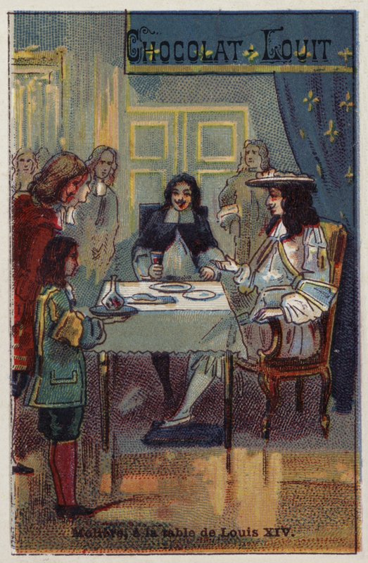 Molière am Tisch von Ludwig XIV. von French School
